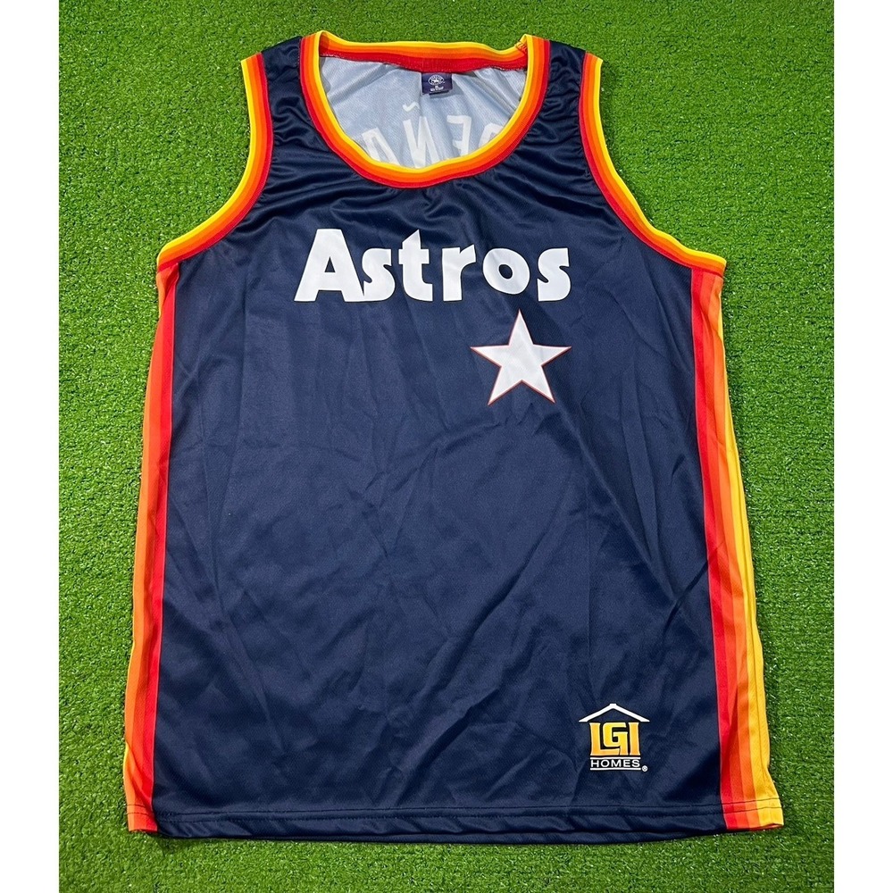 Houston Astros Jersey XL Jeremy Pena Rainbow Basketball Promo Jersey SGA NWOT